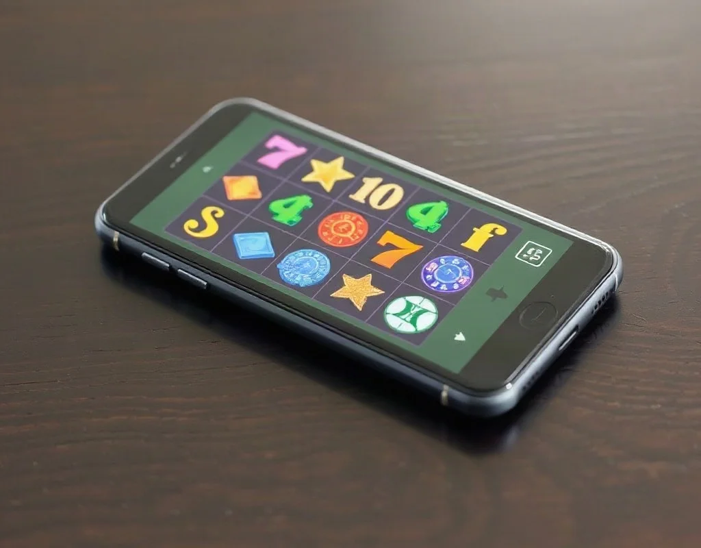 Smartphone showing slot game icons for X666 games list