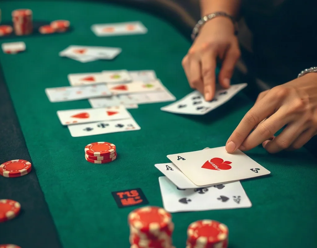 Live dealer dealing cards for X666 table games