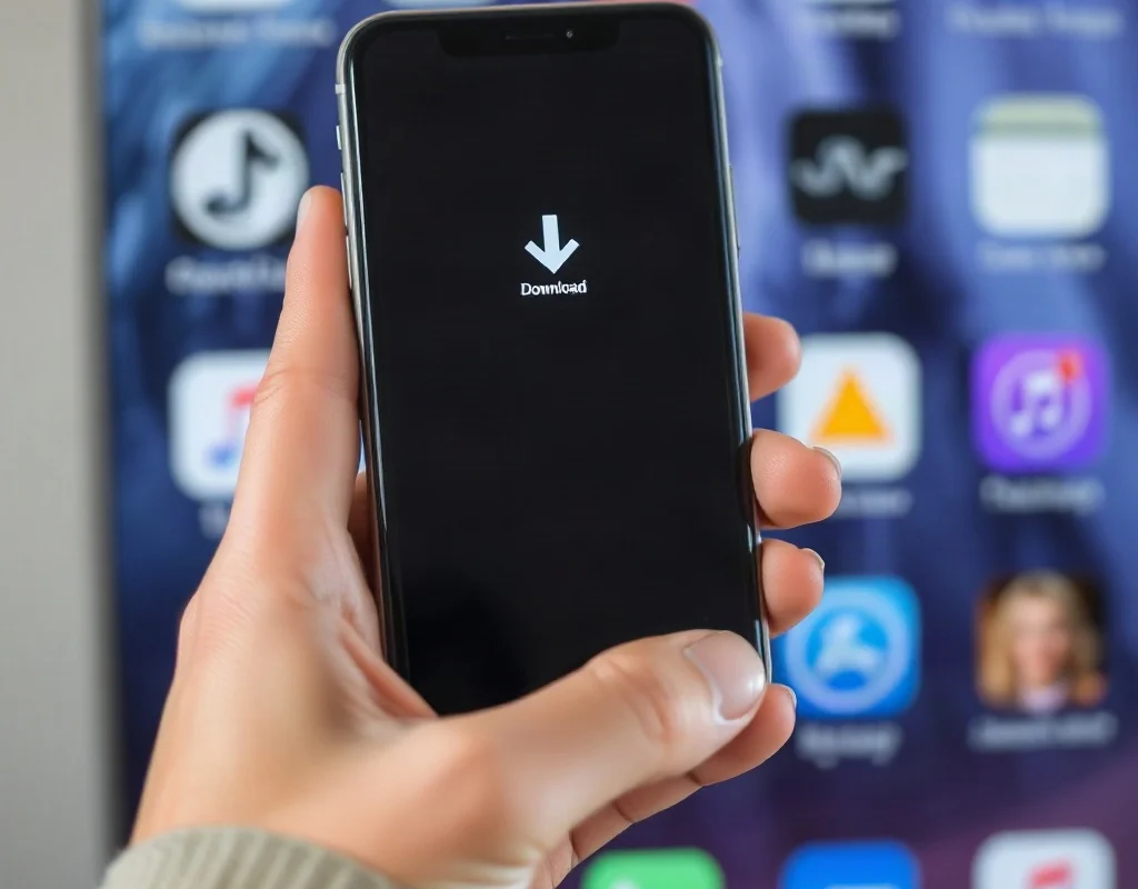 X666 game APK download karne ke liye smartphone ka istemal karta hua insaan