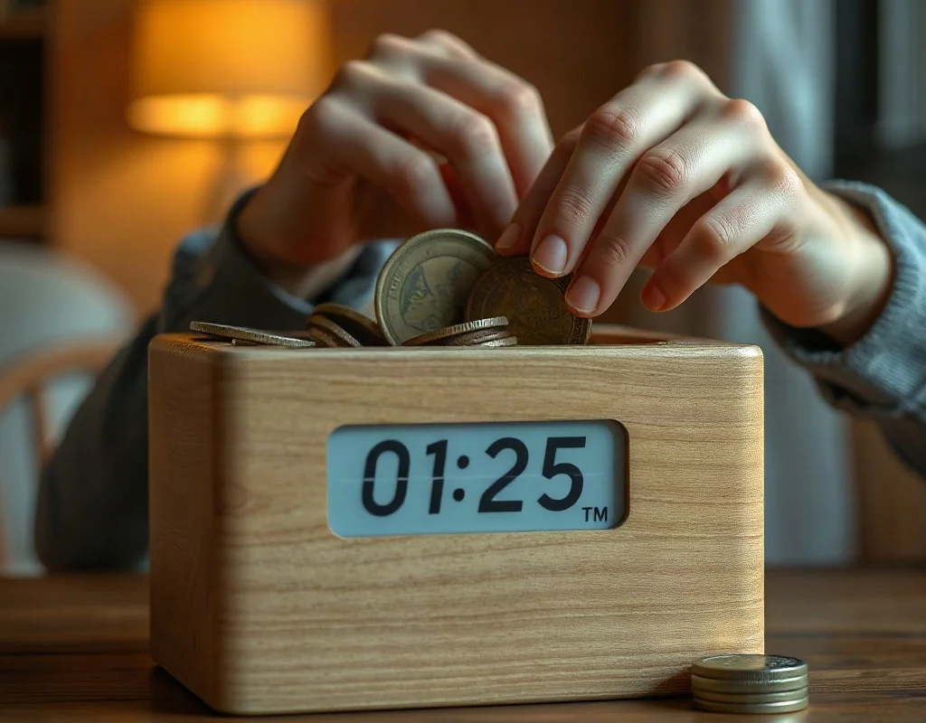 Aadmi apne gambling budget ke liye paise alag kar raha hai aur time limit set kar raha hai
