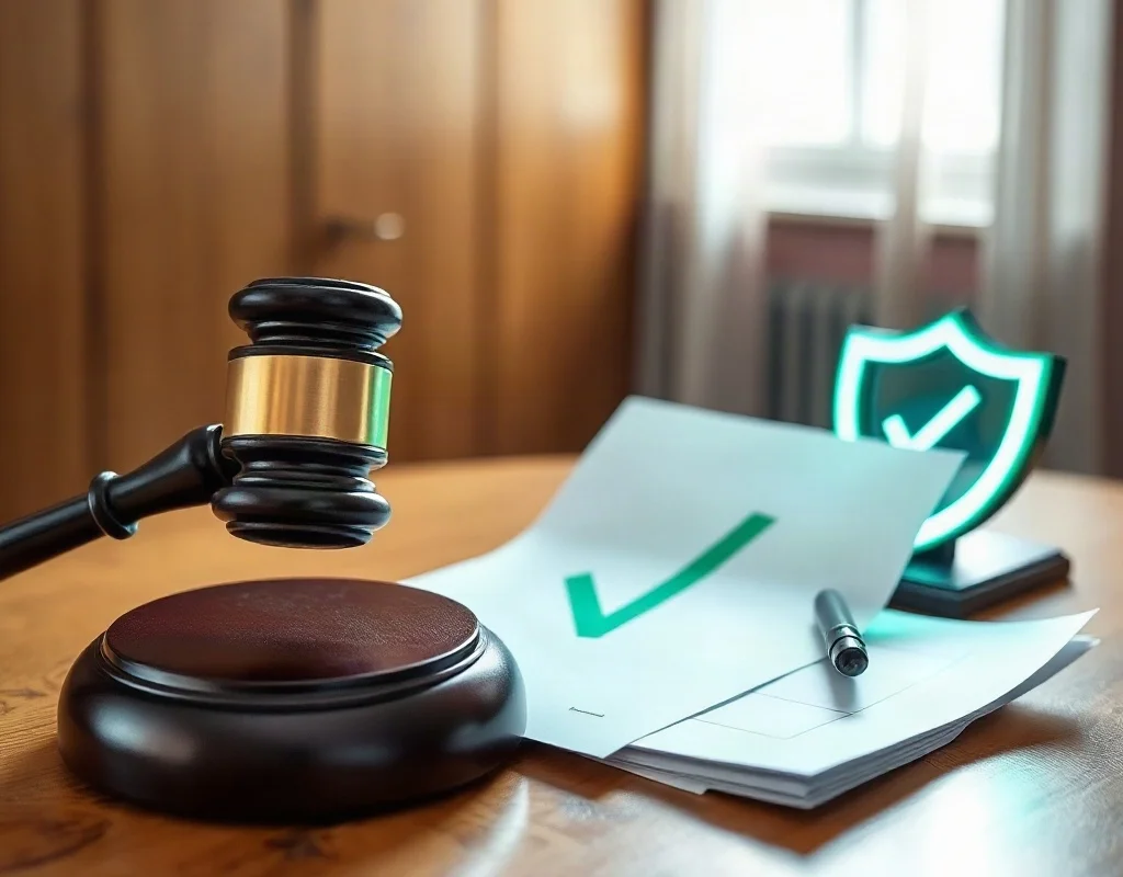 Judge's gavel and shield symbolizing final safety verdict for X666