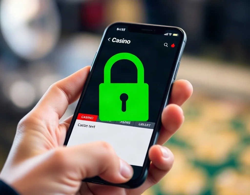 Checking security of a mobile casino app