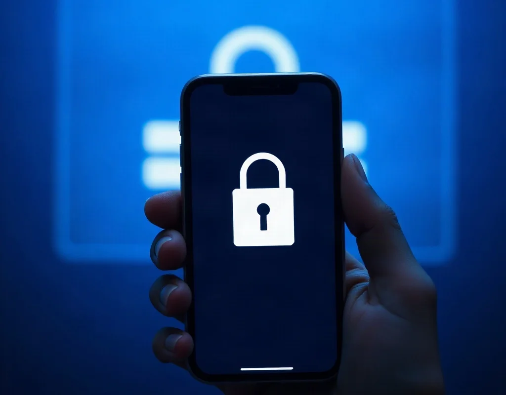 Smartphone par X666 login security lock aur data protection